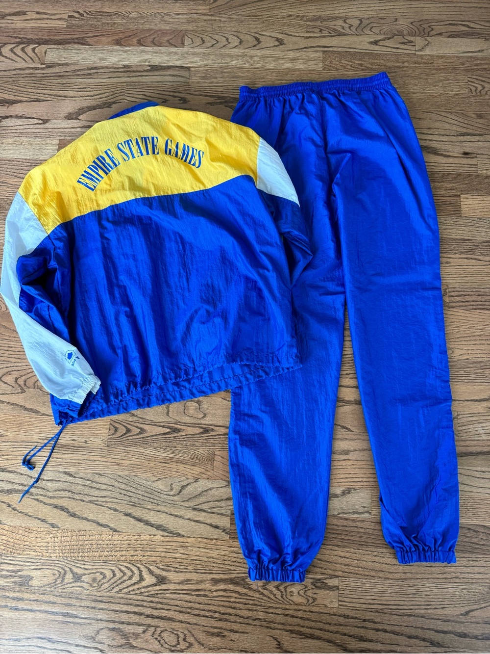 Vintage 1996 Empire State Games windbreaker set jacket and pants size L